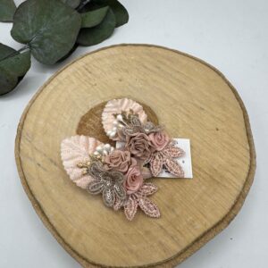 Set horquillas comunión rosas
