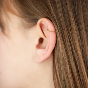 Piercing aro rizado