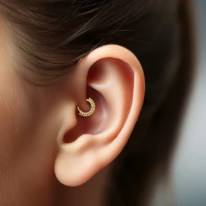 Piercing aro bolitas y circonitas