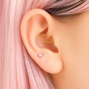 Piercing aro corazón
