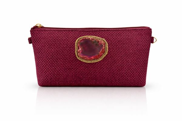 Bolso de Fiesta Buganvilla con Piedra Natural – Bandolera