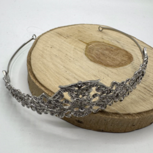 Tiara princesa plata y strass