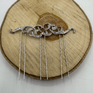Peina strass alargada
