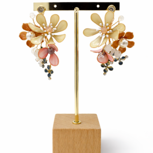Pendientes artesanales florales