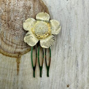 Peina flor dorado