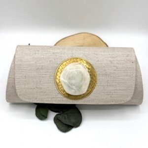 Bolso piedra crema