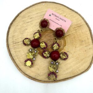 Pendientes flamenca cruz