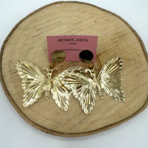 Pendientes mariposa dorados