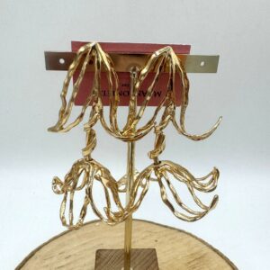 Pendientes flor dorado especiales