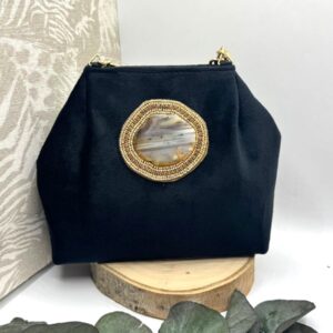 Bolso de fiesta terciopelo negro