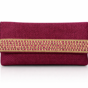 Bolso de fiesta buganvilla – Clutch elegante con detalle dorado