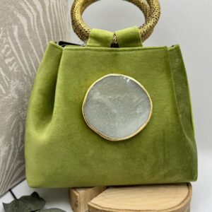 Bolso fiesta terciopelo verde