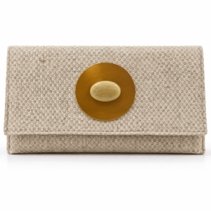 Bolso Beige sobre con Piedra Natural