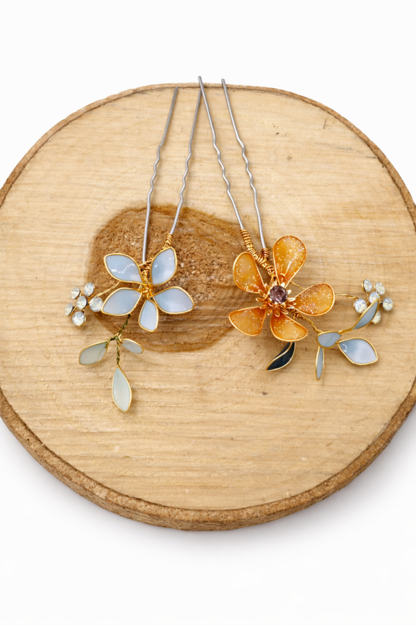 Horquillas florales artesanales hechas a mano (pack de 2) - Imagen 2