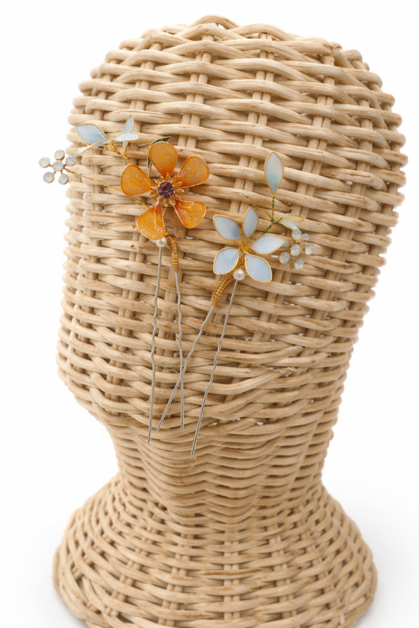 Horquillas florales artesanales hechas a mano (pack de 2) - Imagen 3