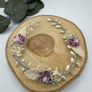 Tocado joya con flores