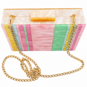 Bolso Clutch Nácar Pastel