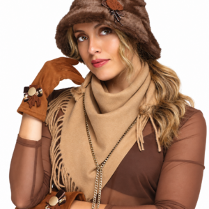 Bufanda beige cadena PYC