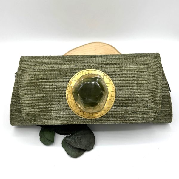 Bolso piedra verde